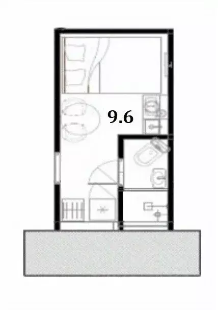 Студия Санкт-Петербург Фурштатская ул., 2/12 (10.0 м) - Фото 1