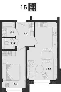 1-к кв. Псковская область, Псковский район, Завеличенская волость, д. ... - Фото 1