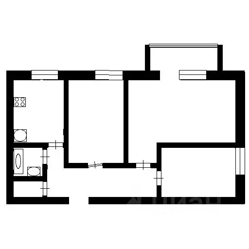 3-к кв. Красноярский край, Красноярск Новосибирская ул., 41 (62.0 м) - Фото 1