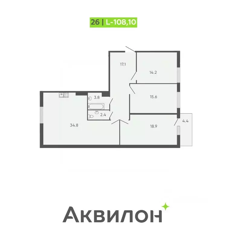 4-к кв. Санкт-Петербург Лодейнопольская ул., 7 (108.1 м) - Фото 0