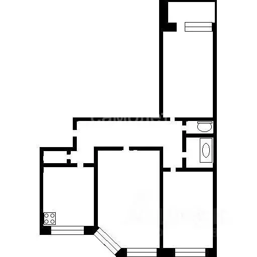 3-к кв. Москва Старокачаловская ул., 3К3 (73.0 м) - Фото 2