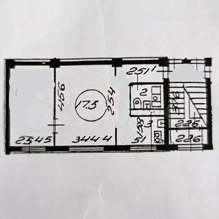2-к. квартира, 38 м, 1/2 эт. - Фото 0