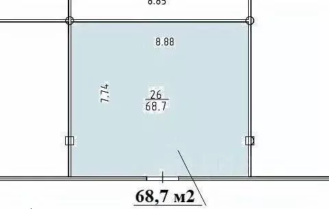 Помещение свободного назначения в Москва Каширское ш., 3К2С4 (68 м) - Фото 0