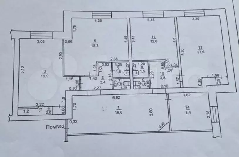 4-к. квартира, 110 м, 1/4 эт. - Фото 0