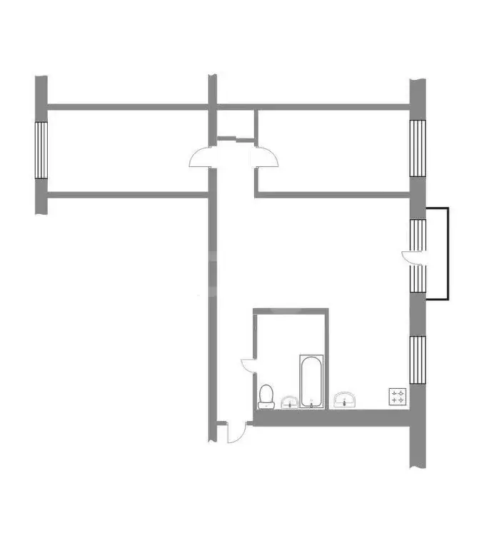3-комнатная квартира: Сатка, улица 50 лет ВЛКСМ, 28 (56.8 м) - Фото 1