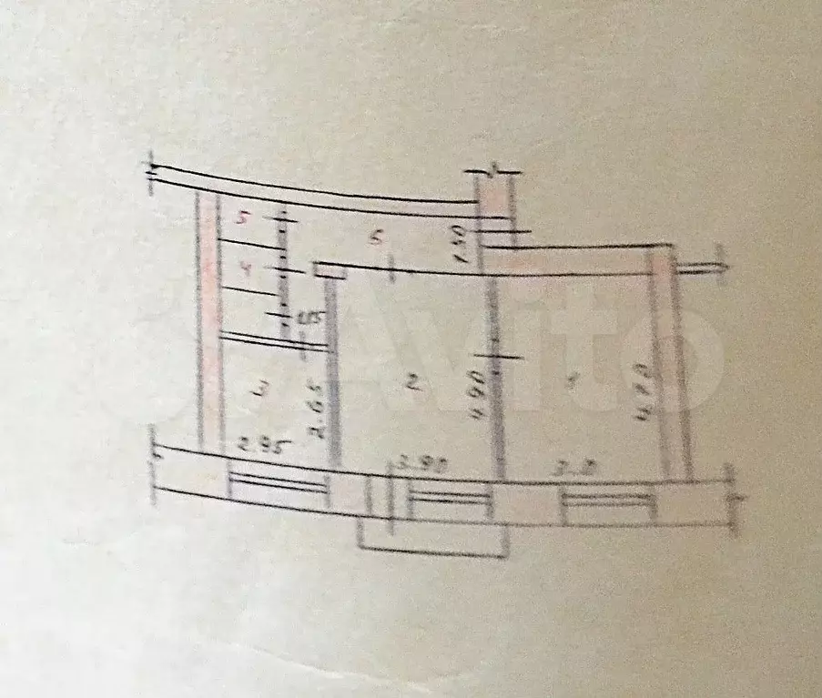 2-к. квартира, 55,8 м, 4/4 эт. - Фото 0