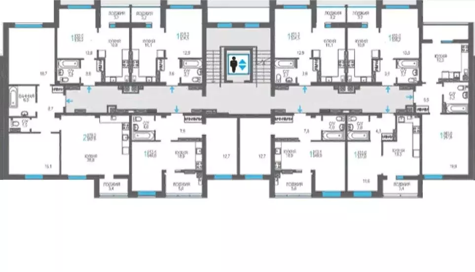 2-к кв. Крым, Феодосия ш. Симферопольское, 48к1 (72.2 м) - Фото 2