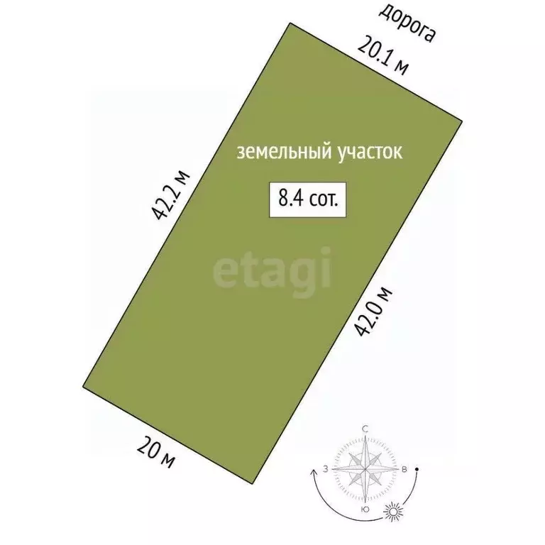 Участок в Тюменская область, Нижнетавдинский муниципальный округ, ... - Фото 2