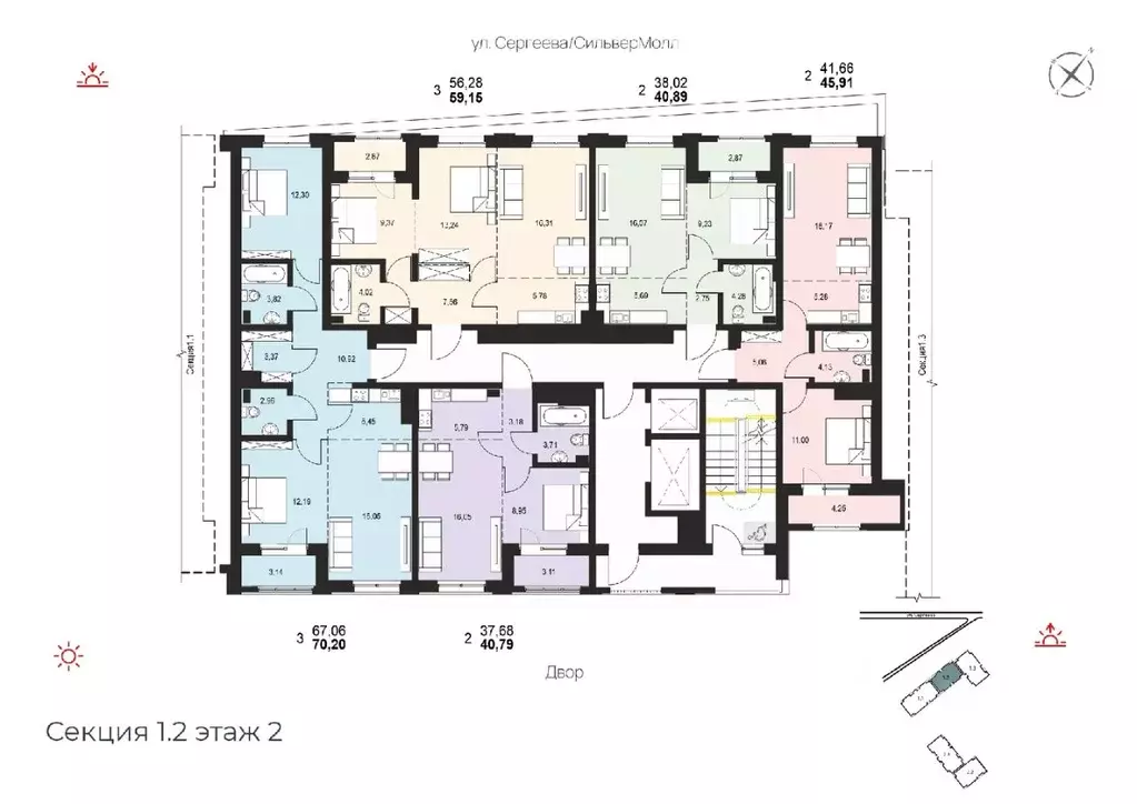 3-к кв. Иркутская область, Иркутск ул. Березовая Роща, 13Б (59.15 м) - Фото 1