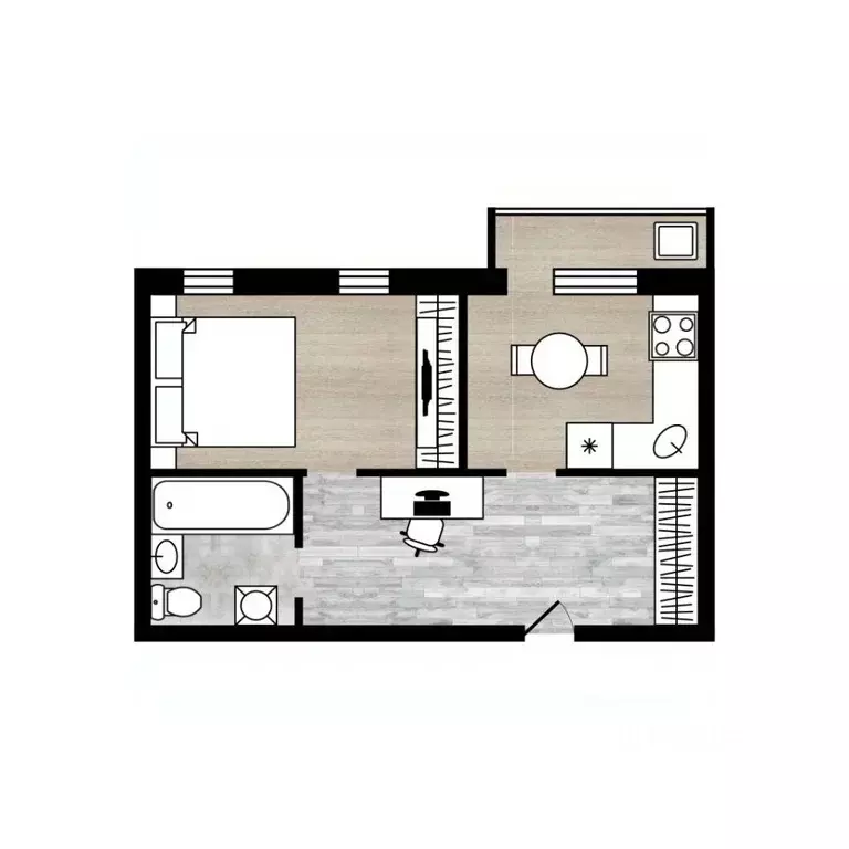 1-к кв. Ярославская область, Ярославский муниципальный округ, пос. ... - Фото 2