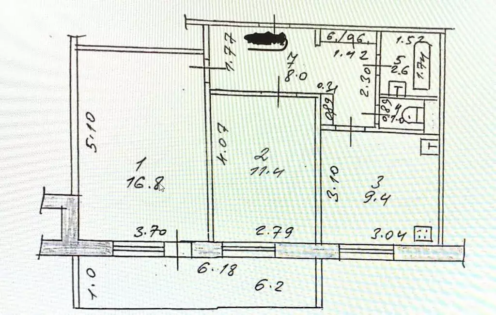 2-комнатная квартира: Казань, улица Сафиуллина, 50 (49.8 м) - Фото 1
