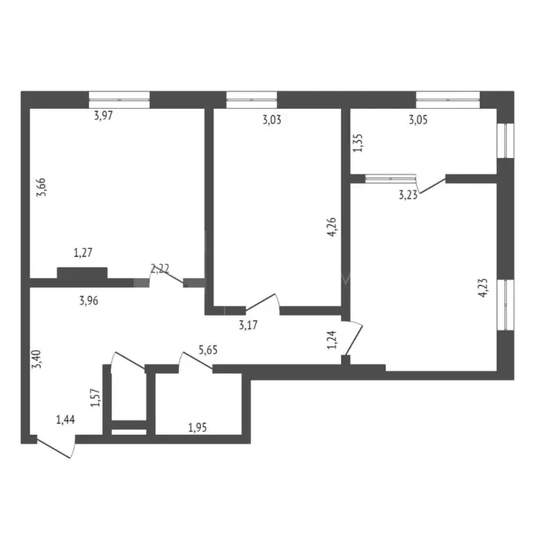 2-к кв. Тюменская область, Тюмень ул. Мельникайте, 36к2 (58.6 м) - Фото 1