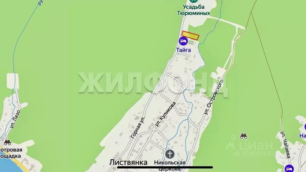 Участок в Иркутская область, Иркутский муниципальный округ, Листвянка ... - Фото 0