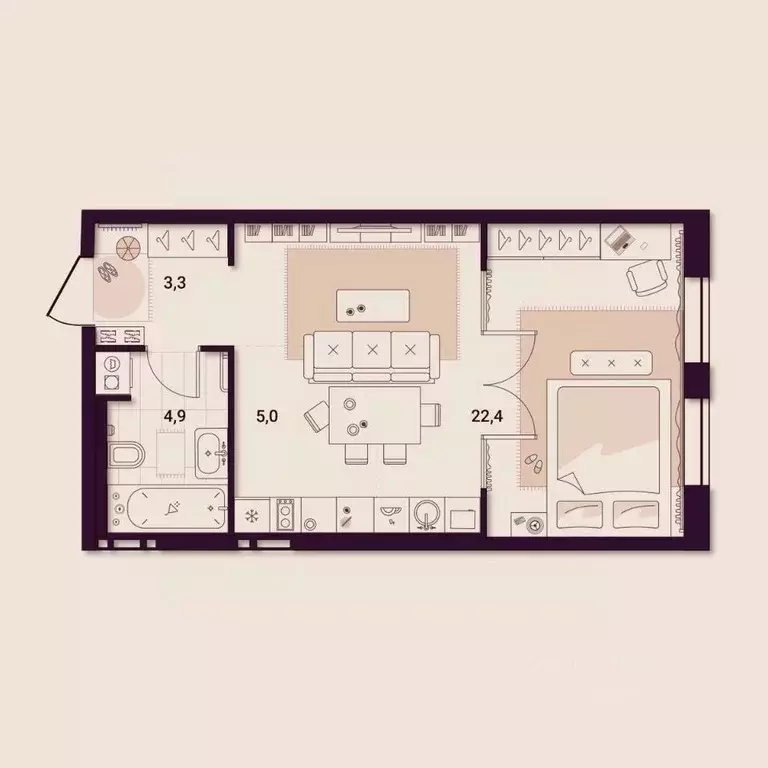 1-к кв. Приморский край, Артем ул. Куйбышева, 11А (35.76 м) - Фото 1