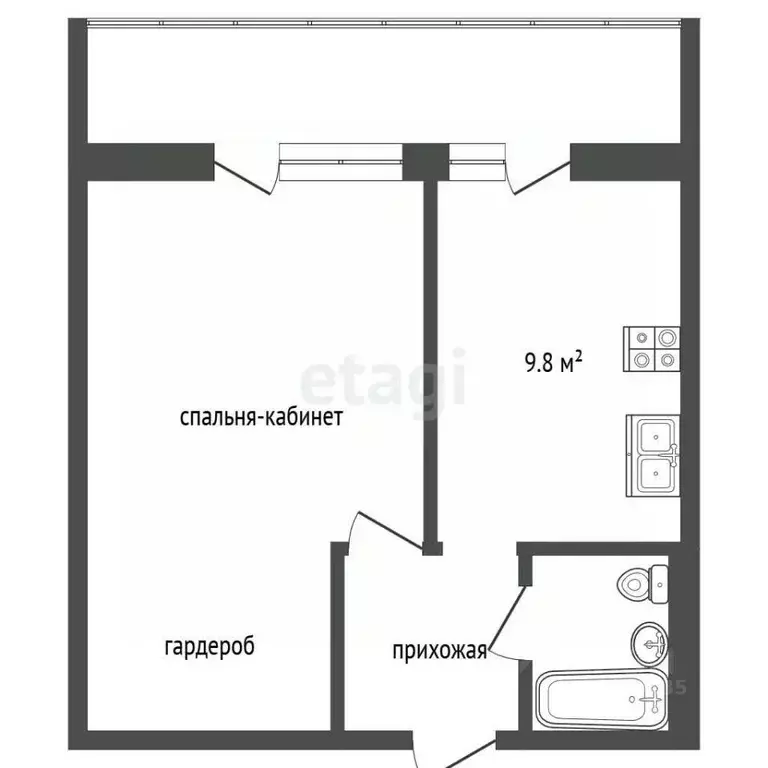 1-к кв. Москва Скаковая ул., 34К3 (40.0 м) - Фото 2