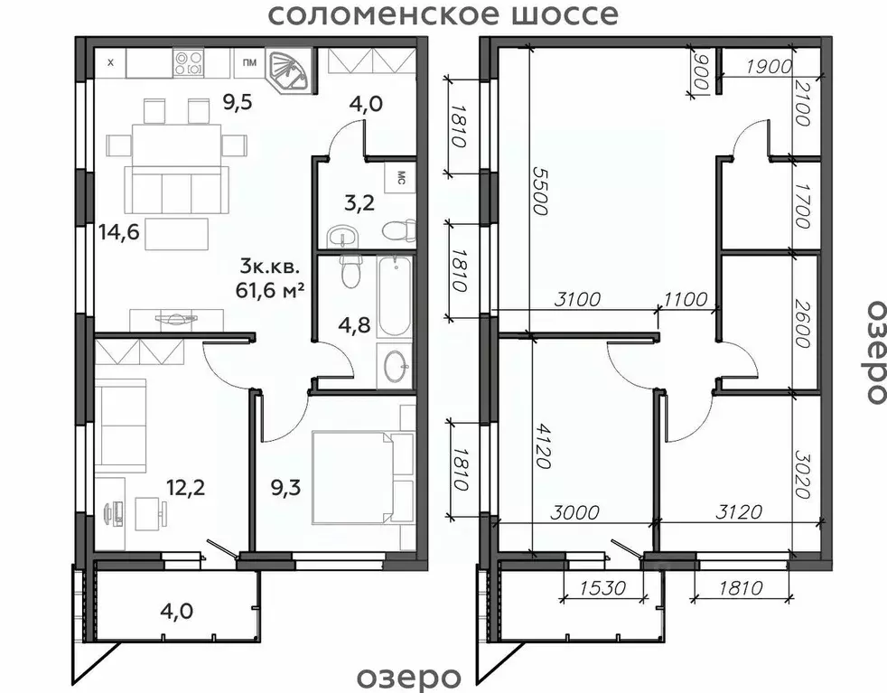 3-к кв. Карелия, Петрозаводск Район Северная промзона, Вороний Наволок ... - Фото 0
