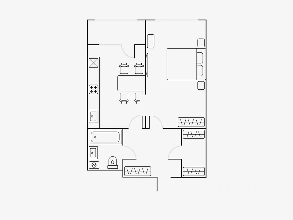 1-к кв. Москва Автозаводская ул., 23Бк2 (45.0 м) - Фото 2