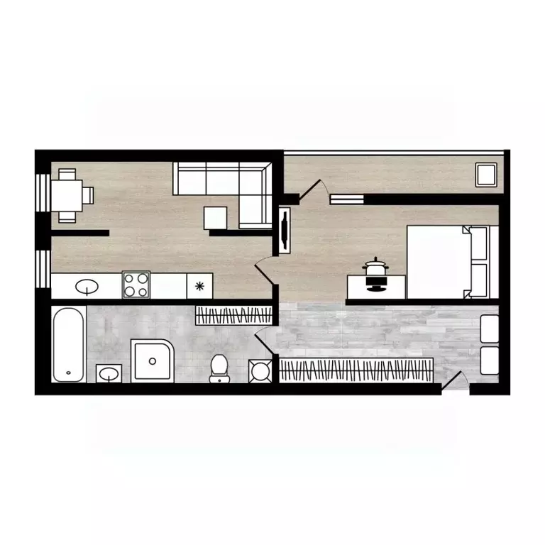 2-к кв. Ярославская область, Ярославский муниципальный округ, пос. ... - Фото 2