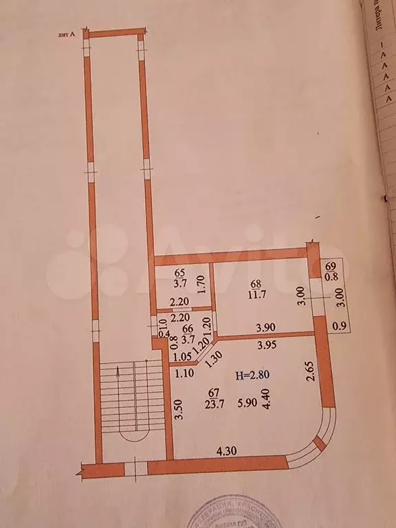 1-к. квартира, 45 м, 2/3 эт. - Фото 0