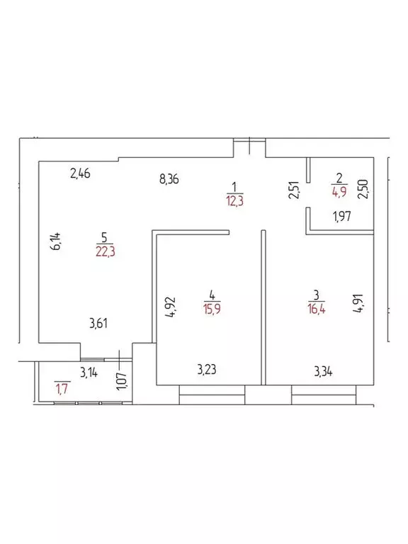 2-комнатная квартира: Оренбург, улица Неплюева, 4 (73.93 м) - Фото 1