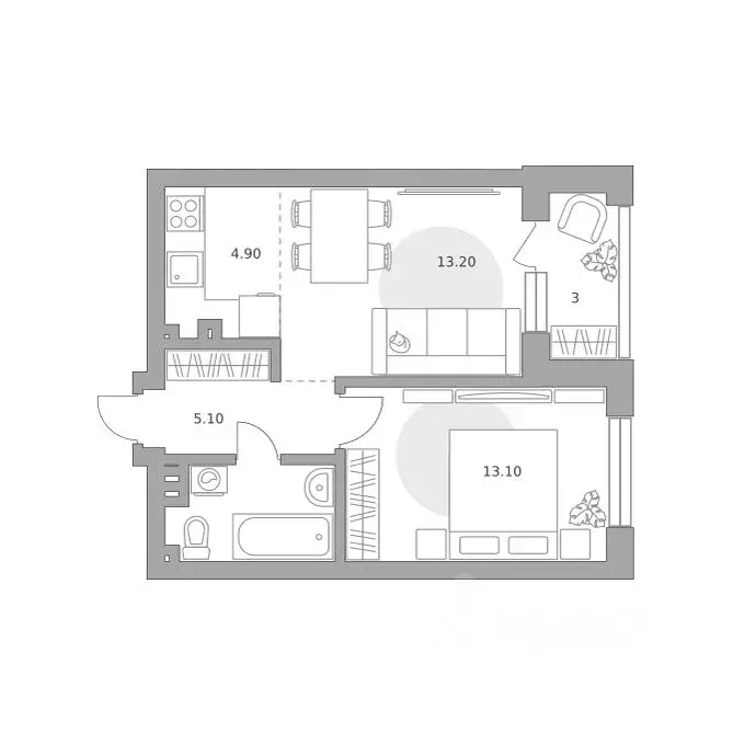 2-к кв. Башкортостан, Уфа Зеленая Роща жилрайон, Лесная Симфония жилой ... - Фото 1
