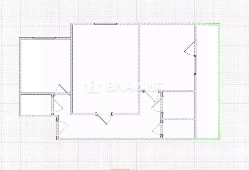 2-к кв. Пензенская область, Пенза Онежская ул., 3 (51.0 м) - Фото 1