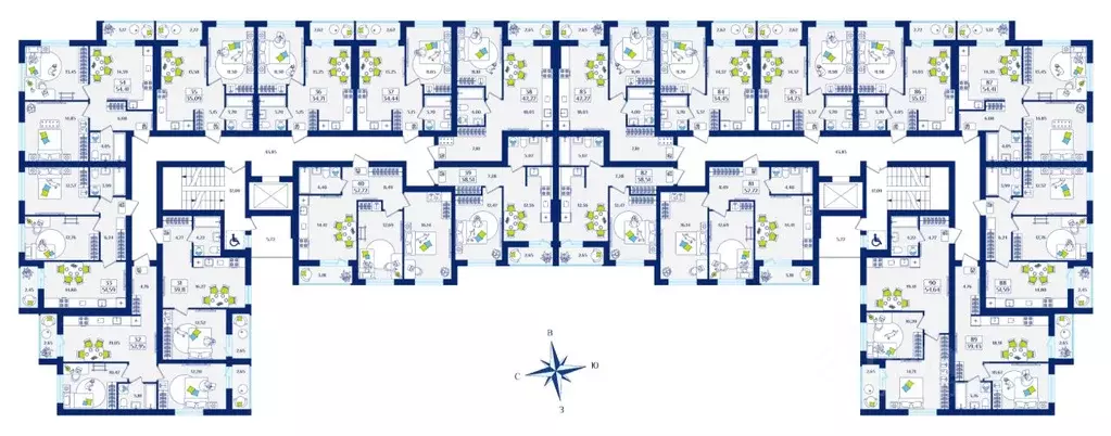 1-к кв. Калининградская область, Зеленоградск  (42.27 м) - Фото 2