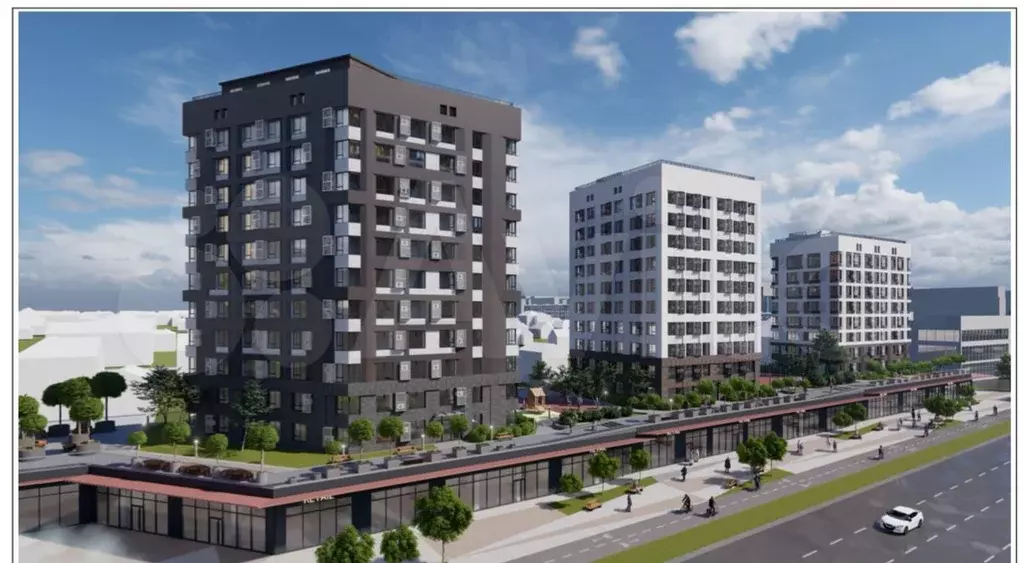 Квартира-студия, 32,7 м, 8/12 эт. - Фото 1