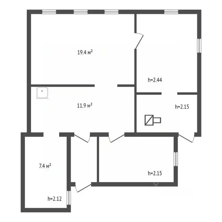 Дом в Красноярский край, Красноярск ул. Марии Ульяновой (68 м) - Фото 2