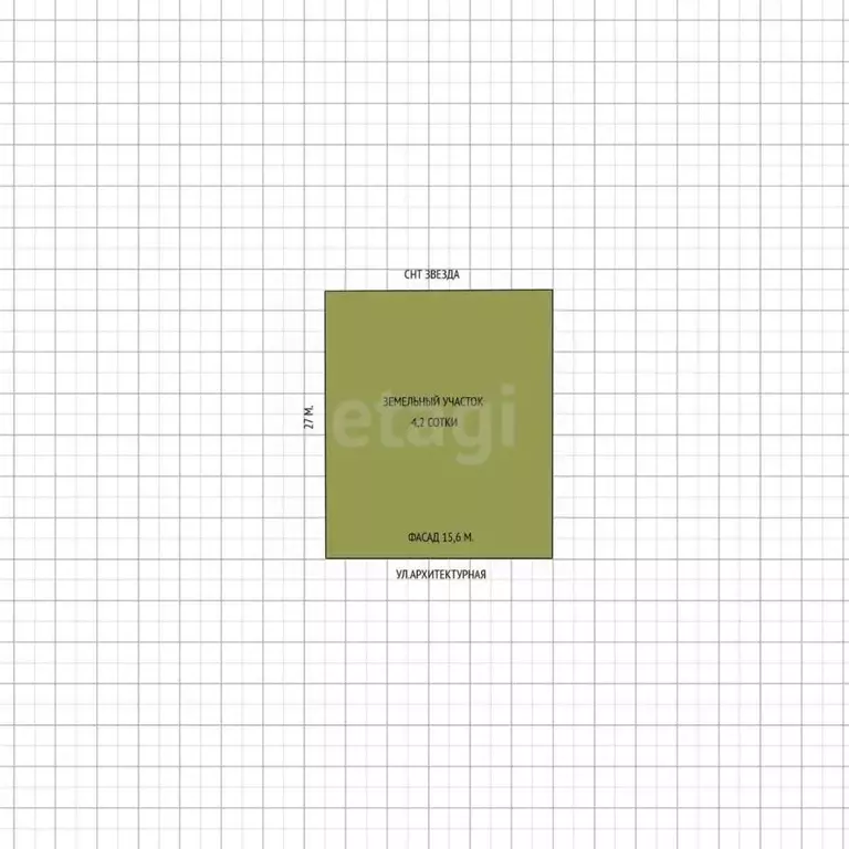 Участок в Адыгея, Майкоп Звезда СНТ, ул. Архитектурная (4.2 сот.) - Фото 2