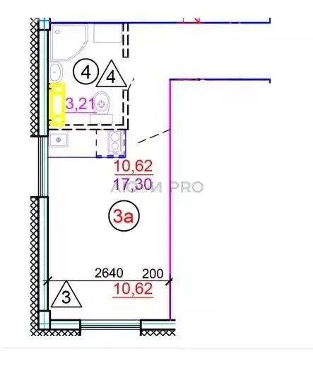 Квартира-студия: Тверь, Медовая улица, 9к6 (17.3 м) - Фото 1