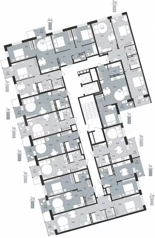 4-к. квартира, 70,1 м, 2/8 эт. - Фото 1