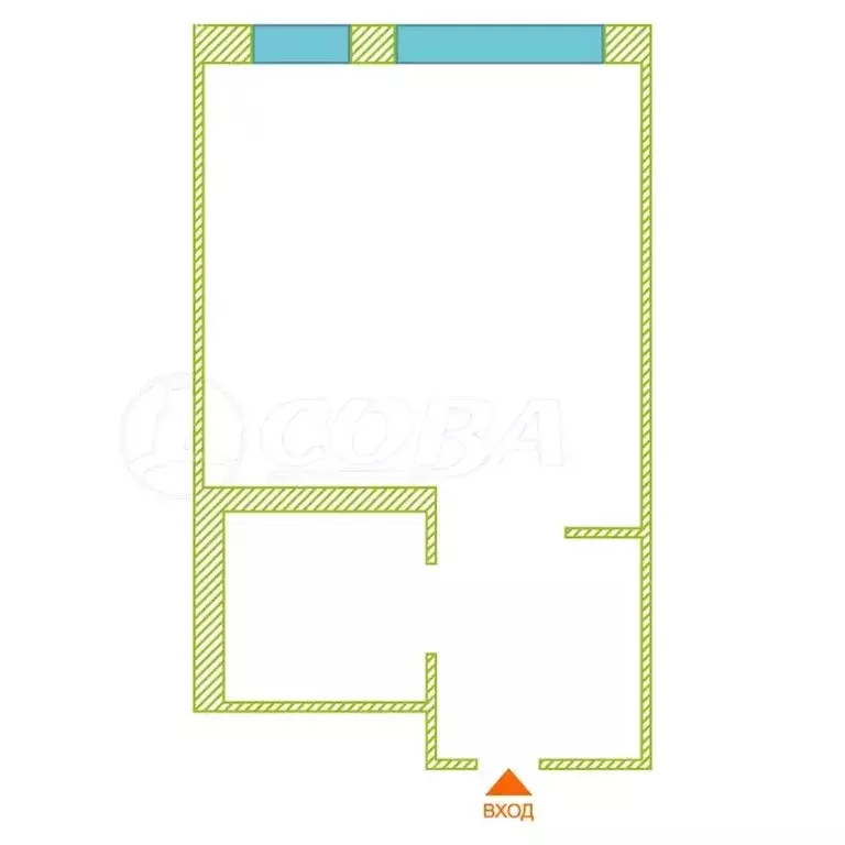 Квартира-студия: Тюмень, улица Юрия Рогачева, 11к1 (23.2 м) - Фото 1