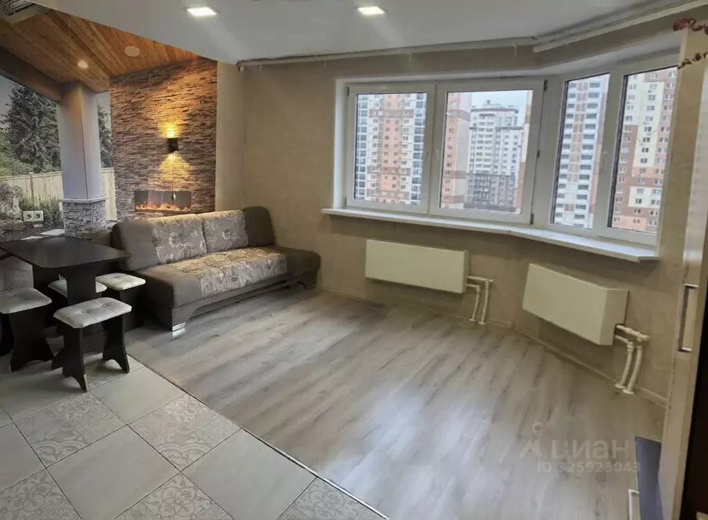 Студия Московская область, Домодедово Южный мкр, ул. Курыжова, 32 ... - Фото 1