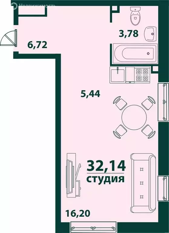 1-комнатная квартира: Ульяновск, 19-й микрорайон, жилой комплекс ... - Фото 0