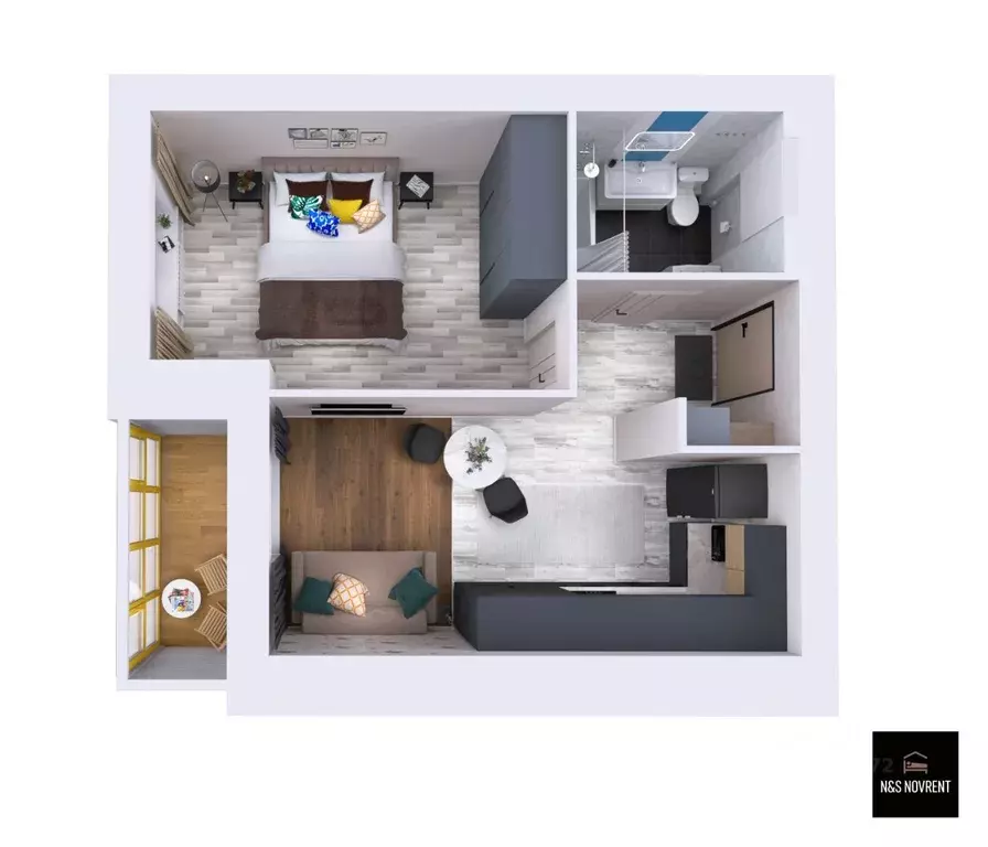 1-к кв. Новгородская область, Великий Новгород Псковская ул., 70к1 ... - Фото 2