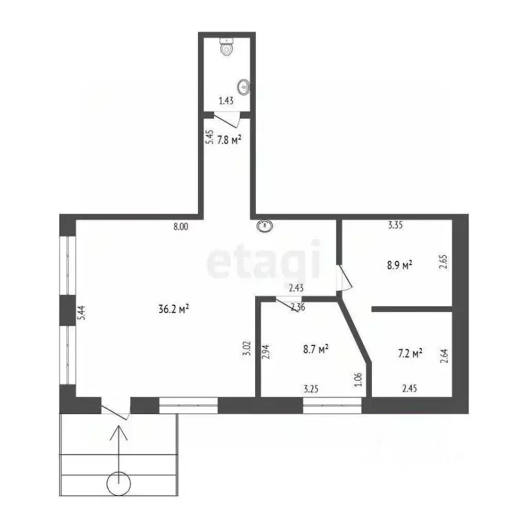 Помещение свободного назначения в Омская область, Омск ул. Маршала ... - Фото 2