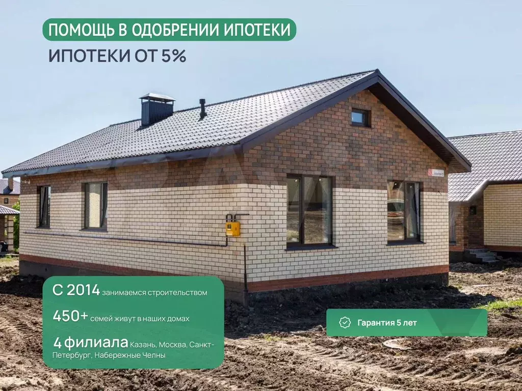 Дом 108 м на участке 8 сот. - Фото 1