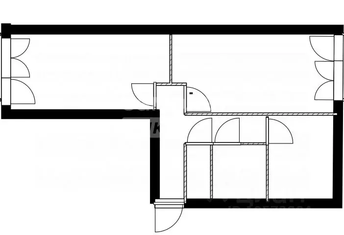 2-к кв. Томская область, Северск Солнечная ул., 7 (46.9 м) - Фото 2