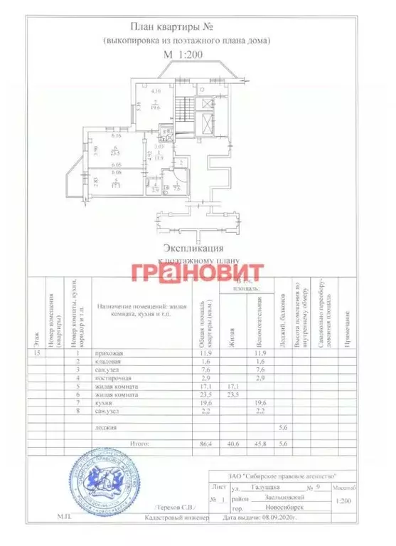 3-к кв. Новосибирская область, Новосибирск ул. Галущака, 9 (86.4 м) - Фото 1