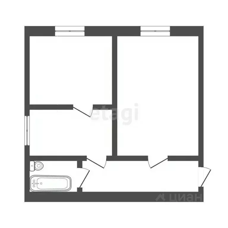 2-к кв. Костромская область, Кострома ул. Маяковского, 13 (41.4 м) - Фото 2