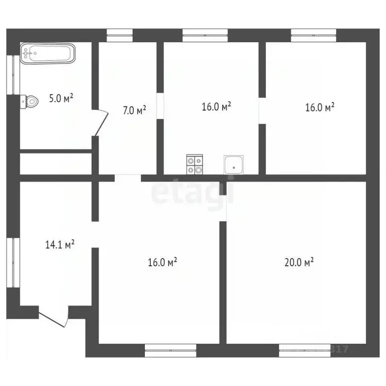 Дом в Брянская область, Унечский район, Березинское с/пос, с. Рюхов  ... - Фото 2