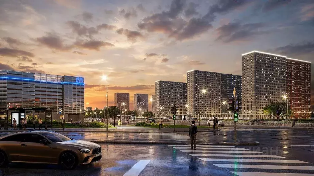 Квартира, 1 комната, 34.39 м - Фото 1