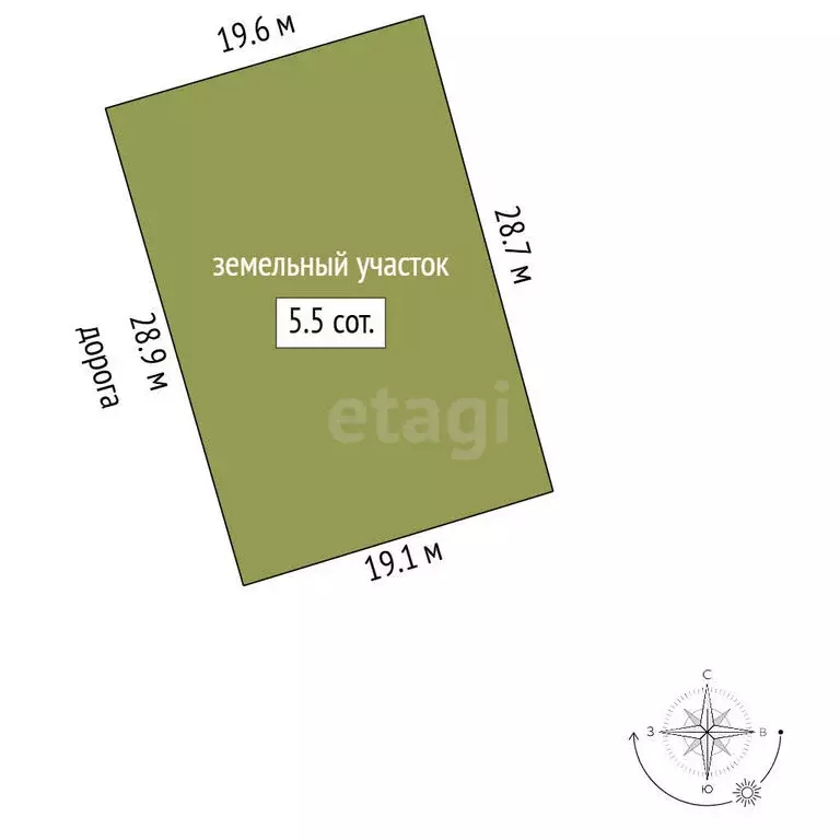 Участок в Бахчисарай, Гурзуфская улица (5.48 м) - Фото 1