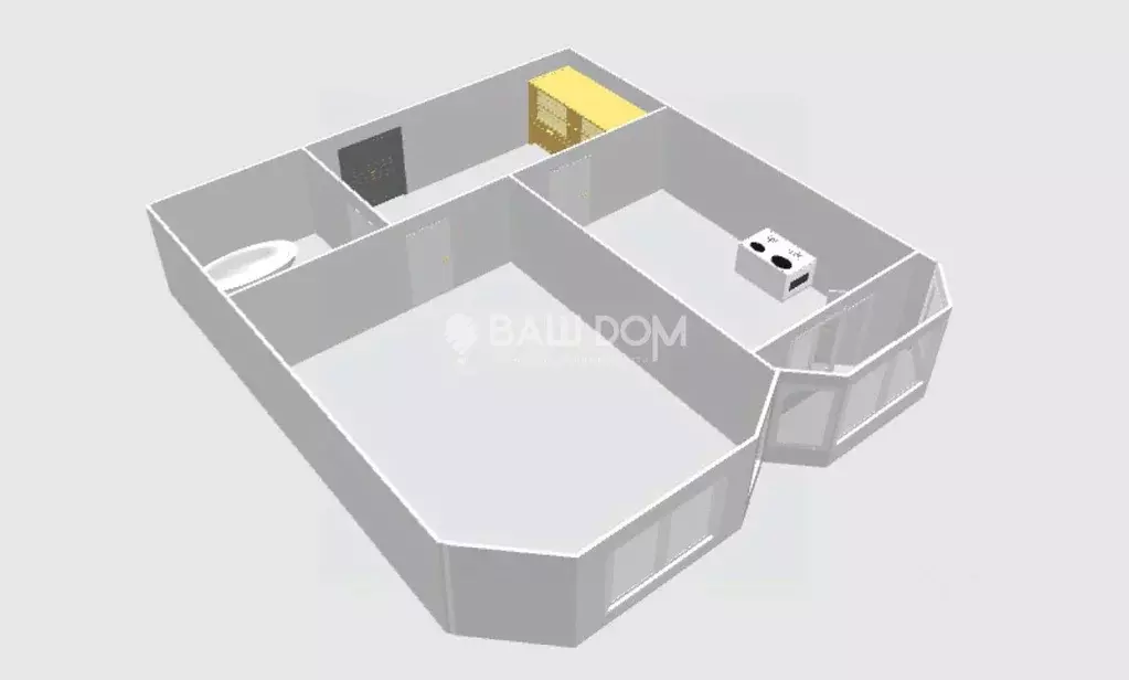 1-к кв. Брянская область, Брянск просп. Станке Димитрова, 65 (37.0 м) - Фото 2