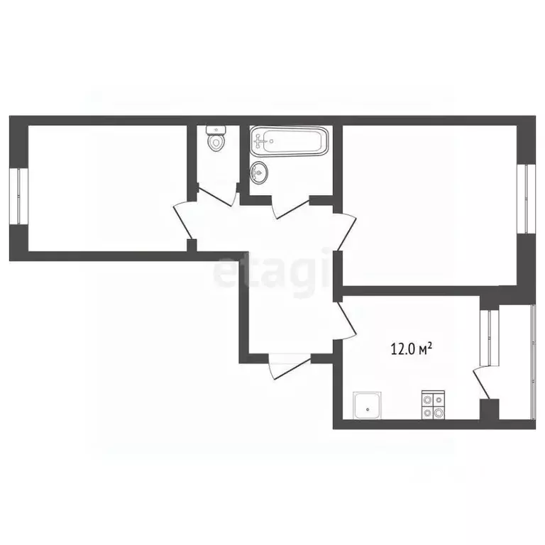 2-к кв. Ростовская область, Таганрог ул. Победы, 108 (54.5 м) - Фото 1