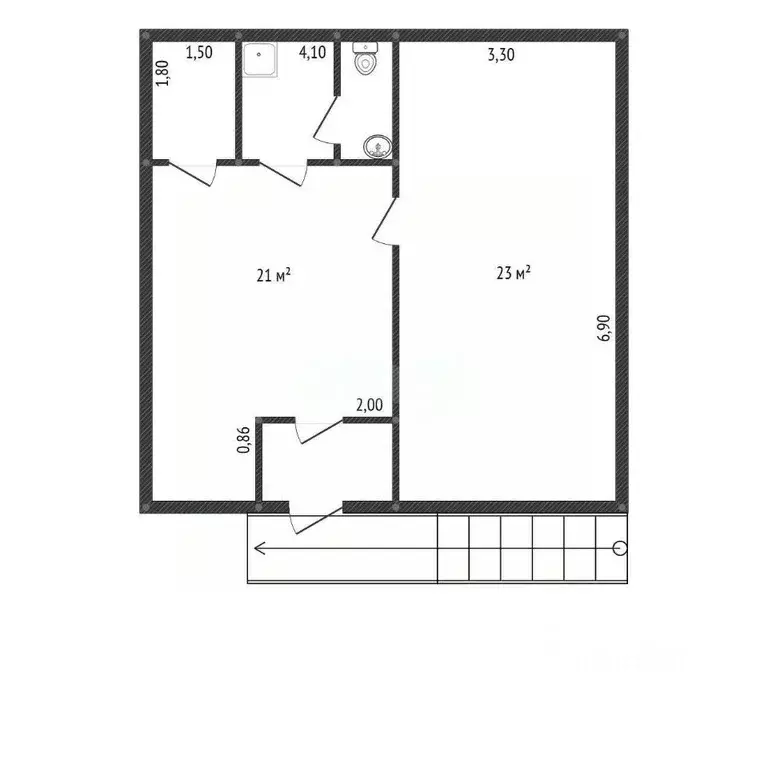 Офис в Башкортостан, Уфа ул. Маршала Жукова, 1/2 (49 м) - Фото 1