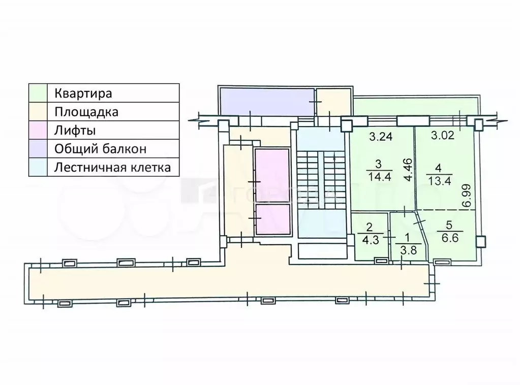2-к. квартира, 42,5 м, 13/16 эт. - Фото 0