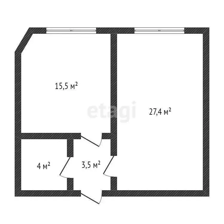 2-комнатная квартира: Махачкала, Магарамкентская улица, 17 (63 м) - Фото 1