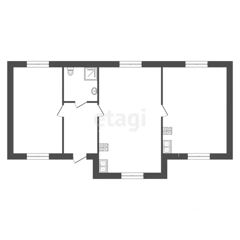 Дом в Крым, Феодосия ул. Десантников (55 м) - Фото 1